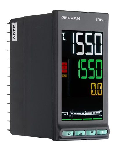 Picture of Gefran Series 1550 PID Controller and programmer, 1/8 DIN