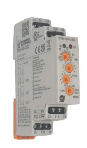 Picture of ATC Diversified Electronics DTB100USD DIN Rail Mount Multifunction Time Relay with Inhibit Delay