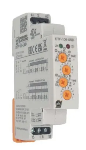 Picture of ATC Diversified Electronics DTF100USD DIN Rail Mount Asymmetric Flasher / Repeat Cycle Timer